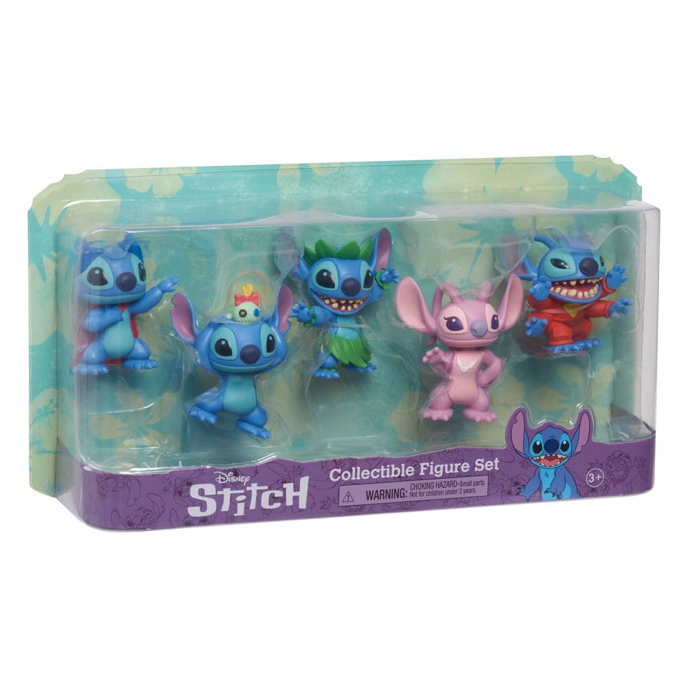 Lilo & Stitch Minifiguren 5er-Pack Stitch Collectible Figure Set 7 cm - Versand: 7 Tage nach Bestellung