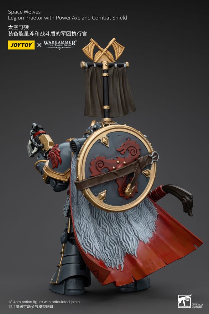 Warhammer The Horus Heresy Actionfigur 1/18 Space Wolves Legion Praetor with Power Axe and Combat Shield 12 cm - Preorder - ETA: 25.11.2025
