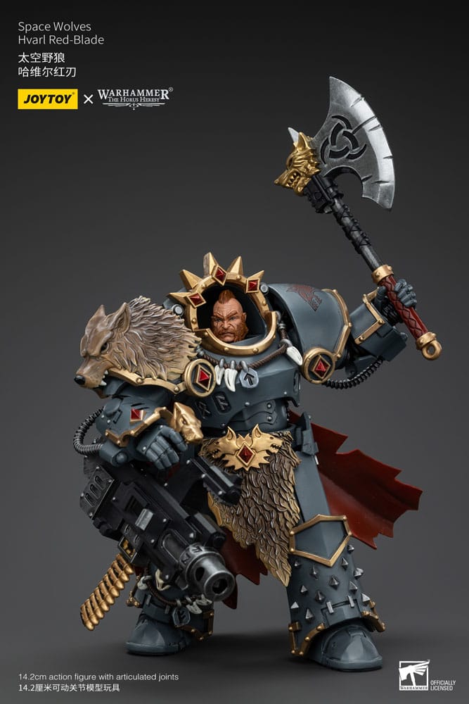 Warhammer The Horus Heresy Actionfigur 1/18 Space Wolves Hvarl Red-Blade 14 cm - Versand: 5-7 Tage nach Bestellung