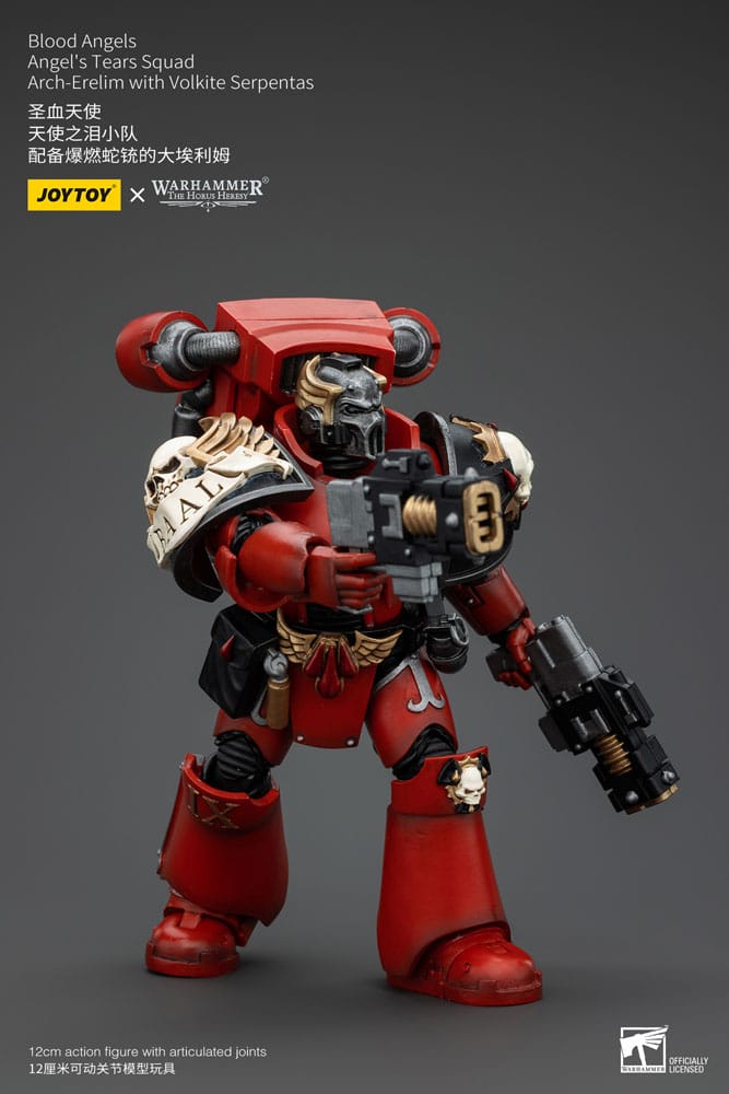 Warhammer The Horus Heresy Actionfigur 1/18 Blood Angels Angel's Tears Squad Arch-Erelim with Volkite Serpentas 12 cm - Versand: 5-7 Tage nach Bestellung