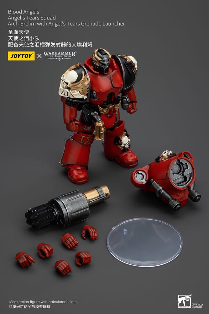 Warhammer The Horus Heresy Actionfigur 1/18 Blood Angels Angel's Tears Squad Arch-Erelim with Angel's Tears Grenade Launcher 12 cm - Preorder - ETA: 12.12.2025