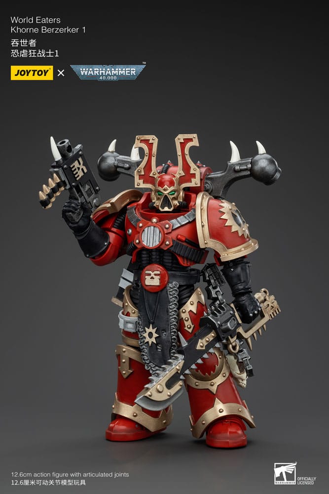Warhammer 40k Actionfigur 1/18 World Eaters Khorne Berzerker 1 13 cm - Versand: 5-7 Tage nach Bestellung