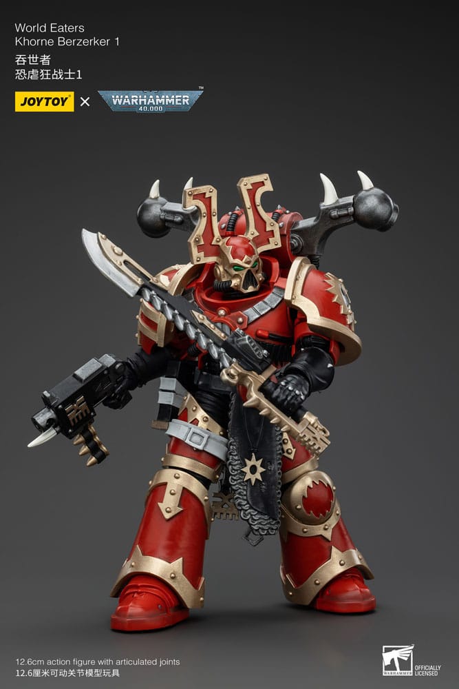 Warhammer 40k Actionfigur 1/18 World Eaters Khorne Berzerker 1 13 cm - Versand: 5-7 Tage nach Bestellung