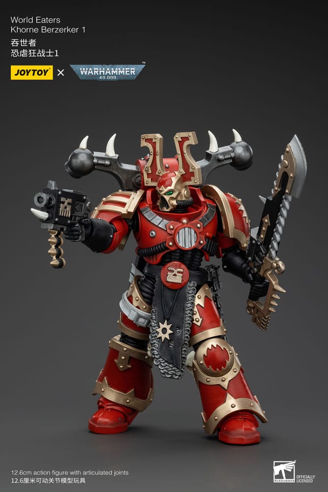 Warhammer 40k Actionfigur 1/18 World Eaters Khorne Berzerker 1 13 cm - Versand: 5-7 Tage nach Bestellung