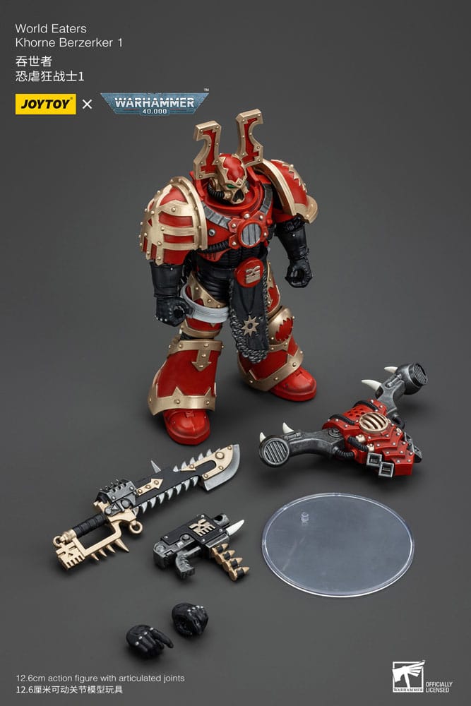 Warhammer 40k Actionfigur 1/18 World Eaters Khorne Berzerker 1 13 cm - Versand: 5-7 Tage nach Bestellung