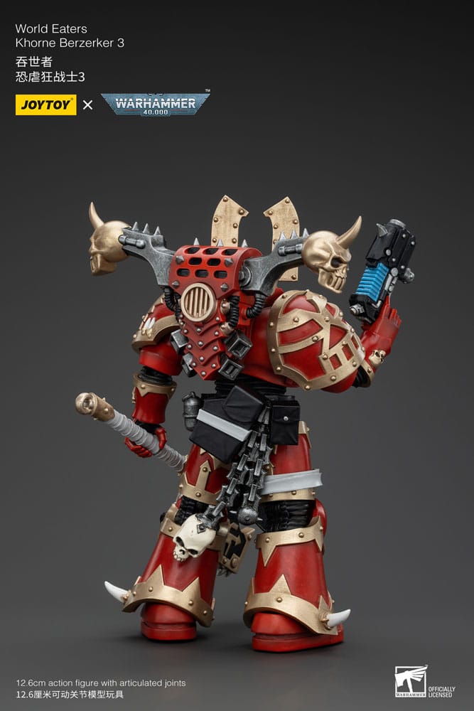 Warhammer 40k Actionfigur 1/18 World Eaters Khorne Berzerker 3 13 cm - Versand: 5-7 Tage nach Bestellung
