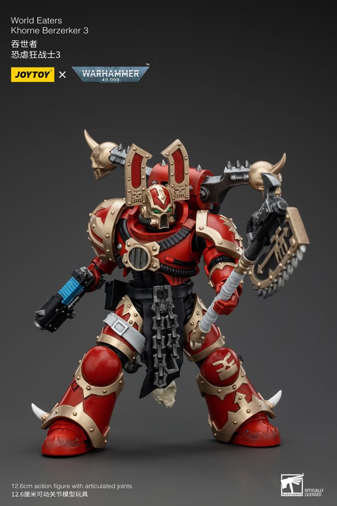 Warhammer 40k Actionfigur 1/18 World Eaters Khorne Berzerker 3 13 cm - Versand: 5-7 Tage nach Bestellung