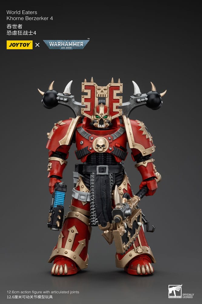 Warhammer 40k Actionfigur 1/18 World Eaters Khorne Berzerker 4 13 cm - Versand: 5-7 Tage nach Bestellung