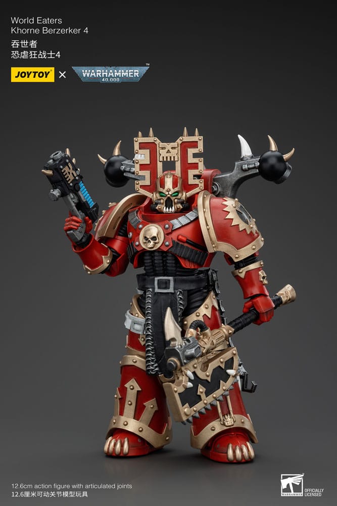 Warhammer 40k Actionfigur 1/18 World Eaters Khorne Berzerker 4 13 cm - Versand: 5-7 Tage nach Bestellung