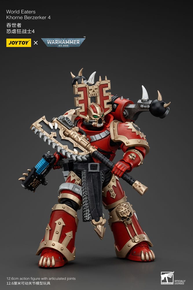 Warhammer 40k Actionfigur 1/18 World Eaters Khorne Berzerker 4 13 cm - Versand: 5-7 Tage nach Bestellung