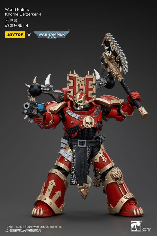 Warhammer 40k Actionfigur 1/18 World Eaters Khorne Berzerker 4 13 cm - Versand: 5-7 Tage nach Bestellung
