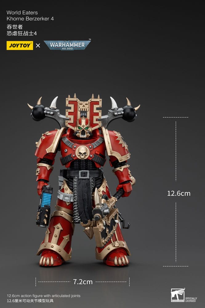 Warhammer 40k Actionfigur 1/18 World Eaters Khorne Berzerker 4 13 cm - Versand: 5-7 Tage nach Bestellung