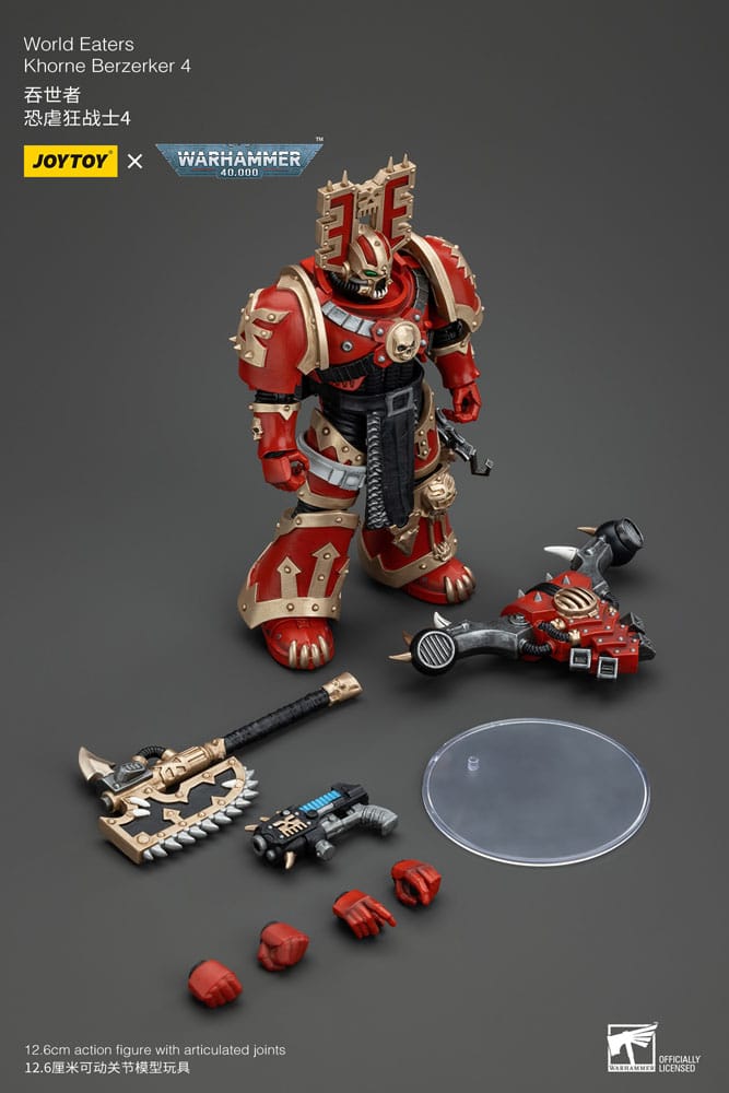 Warhammer 40k Actionfigur 1/18 World Eaters Khorne Berzerker 4 13 cm - Versand: 5-7 Tage nach Bestellung