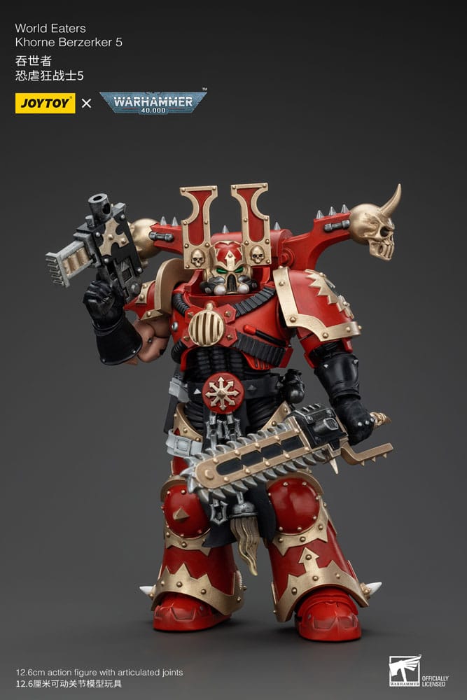 Warhammer 40k Actionfigur 1/18 World Eaters Khorne Berzerker 5 13 cm - Versand: 5-7 Tage nach Bestellung