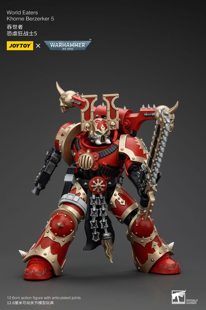 Warhammer 40k Actionfigur 1/18 World Eaters Khorne Berzerker 5 13 cm - Versand: 5-7 Tage nach Bestellung