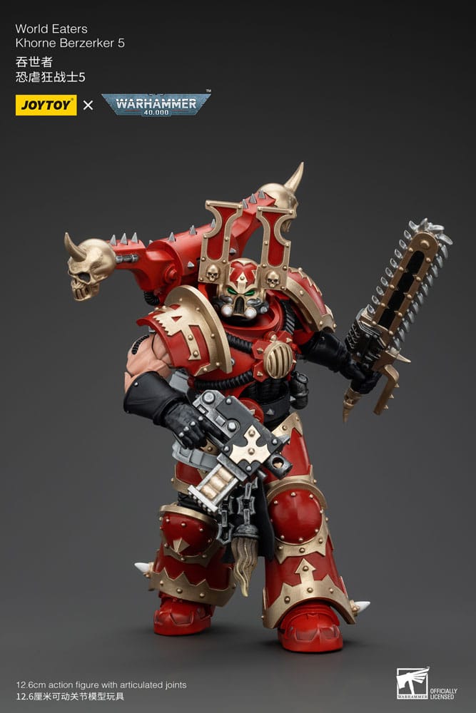 Warhammer 40k Actionfigur 1/18 World Eaters Khorne Berzerker 5 13 cm - Versand: 5-7 Tage nach Bestellung
