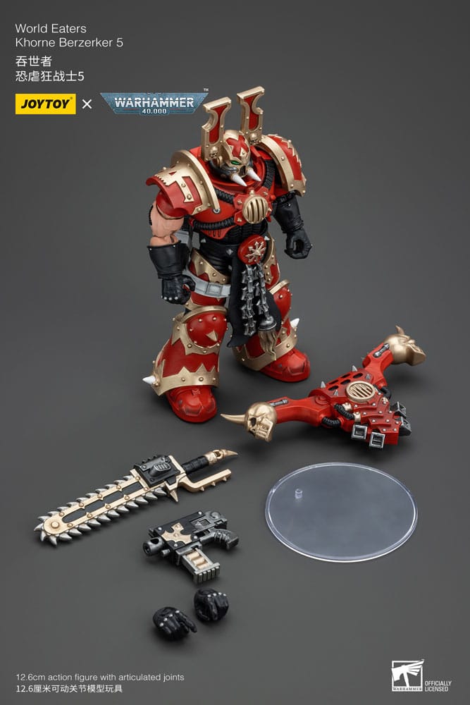 Warhammer 40k Actionfigur 1/18 World Eaters Khorne Berzerker 5 13 cm - Versand: 5-7 Tage nach Bestellung