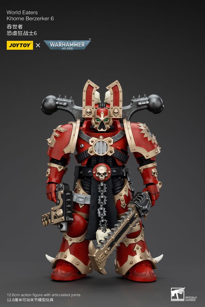Warhammer 40k Actionfigur 1/18 World Eaters Khorne Berzerker 6 13 cm - Versand: 5-7 Tage nach Bestellung