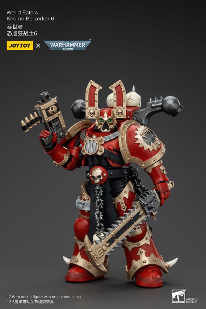 Warhammer 40k Actionfigur 1/18 World Eaters Khorne Berzerker 6 13 cm - Versand: 5-7 Tage nach Bestellung