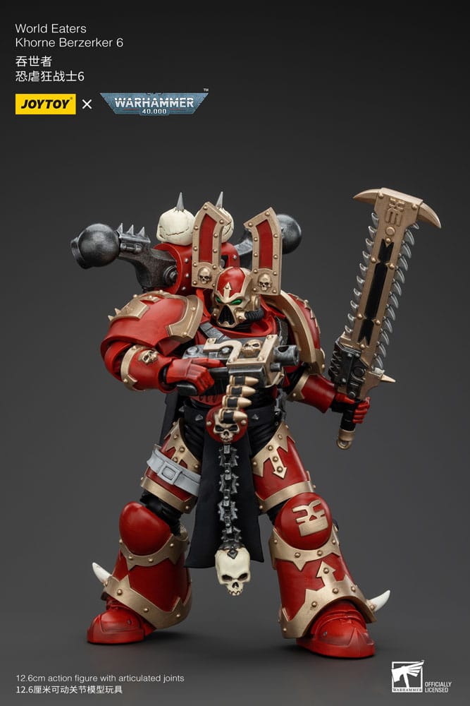 Warhammer 40k Actionfigur 1/18 World Eaters Khorne Berzerker 6 13 cm - Versand: 5-7 Tage nach Bestellung