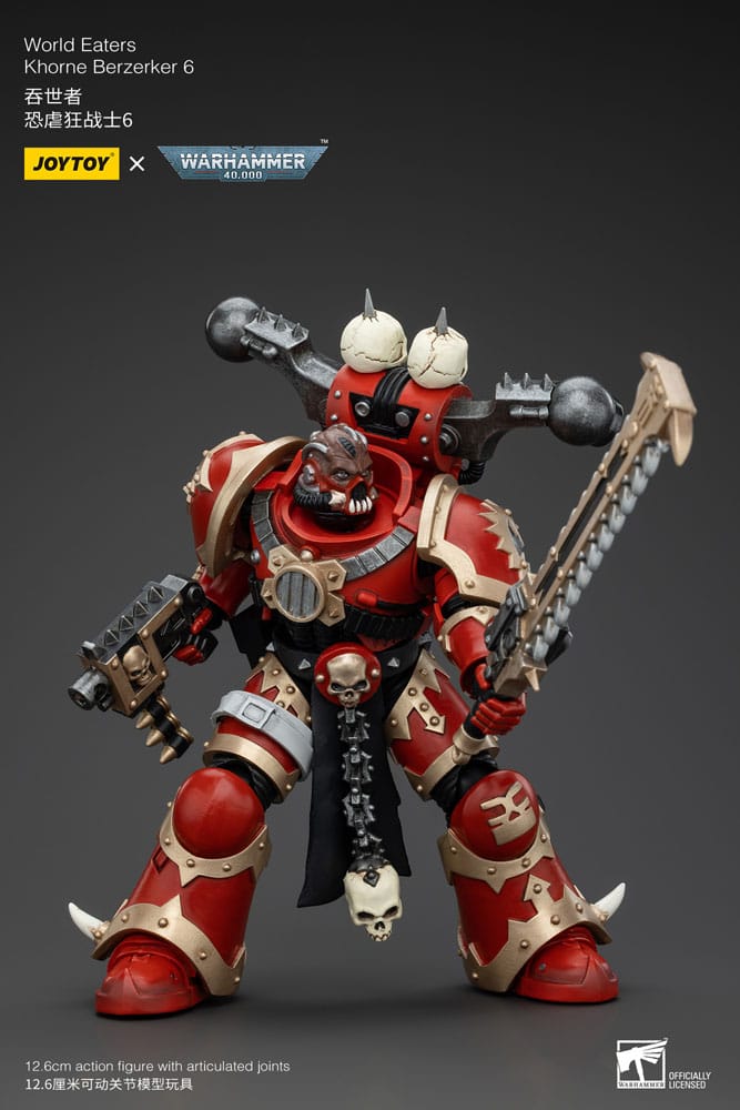 Warhammer 40k Actionfigur 1/18 World Eaters Khorne Berzerker 6 13 cm - Versand: 5-7 Tage nach Bestellung