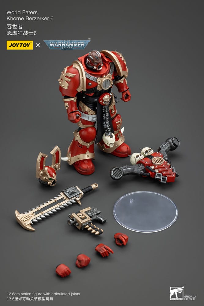 Warhammer 40k Actionfigur 1/18 World Eaters Khorne Berzerker 6 13 cm - Versand: 5-7 Tage nach Bestellung