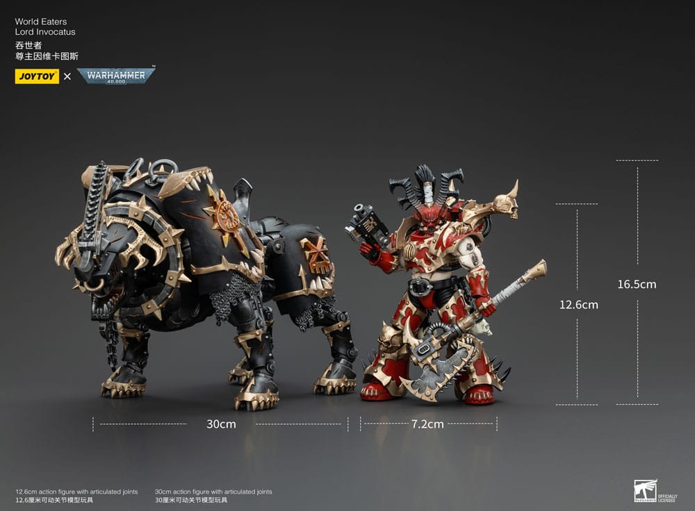 Warhammer 40k Actionfigur 1/18 World Eaters Lord Invocatus 13 cm - Versand: 5-7 Tage nach Bestellung