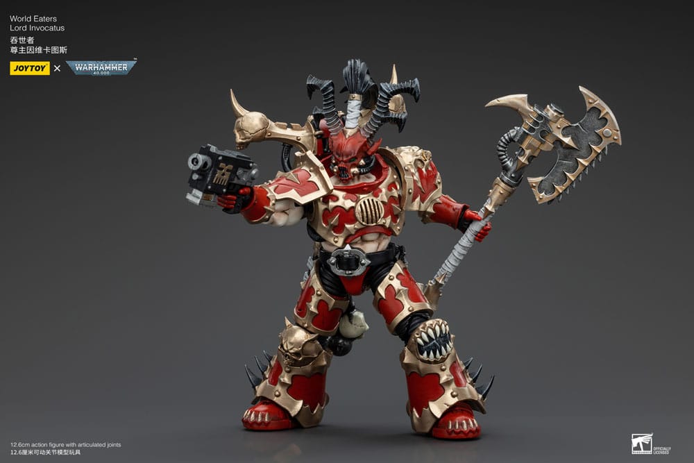 Warhammer 40k Actionfigur 1/18 World Eaters Lord Invocatus 13 cm - Versand: 5-7 Tage nach Bestellung