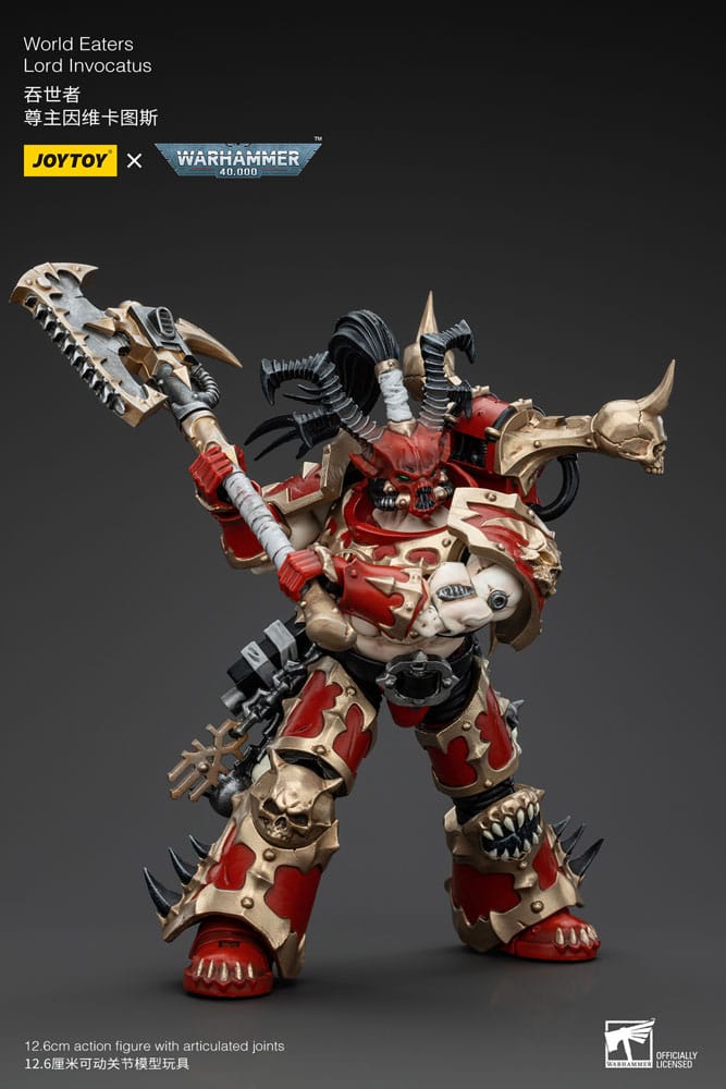 Warhammer 40k Actionfigur 1/18 World Eaters Lord Invocatus 13 cm - Versand: 5-7 Tage nach Bestellung
