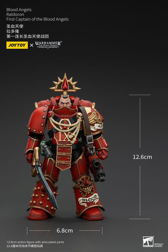 Warhammer The Horus Heresy Actionfigur 1/18 Blood Angels Raldoron First Captain of the Blood Angels 13 cm - Versand: 5-7 Tage nach Bestellung