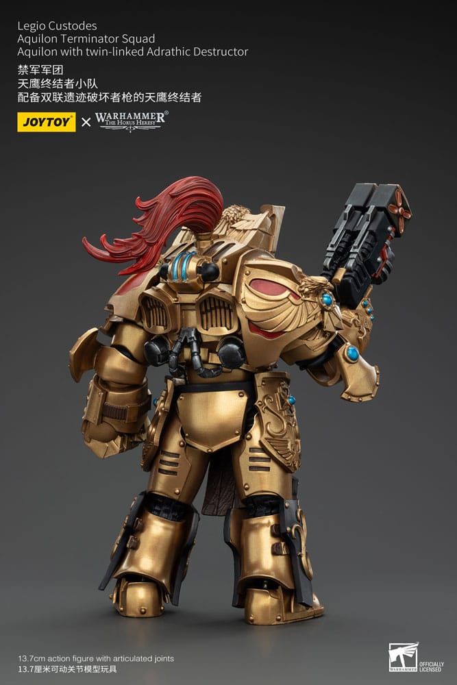 Warhammer The Horus Heresy Actionfigur 1/18 Legio Custodes Aquilon Terminator Squad Aquilon with twin-linked Adrathic Destructor 14 cm - Versand: 5-7 Tage nach Bestellung