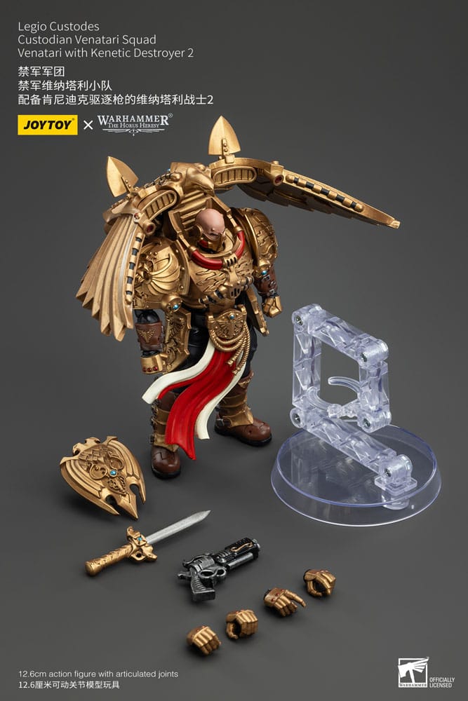 Warhammer The Horus Heresy Actionfigur 1/18 Legio Custodes Custodian Venatari Squad Venatari with Kenetic Destroyer 2 13 cm - Versand: 5-7 Tage nach Bestellung