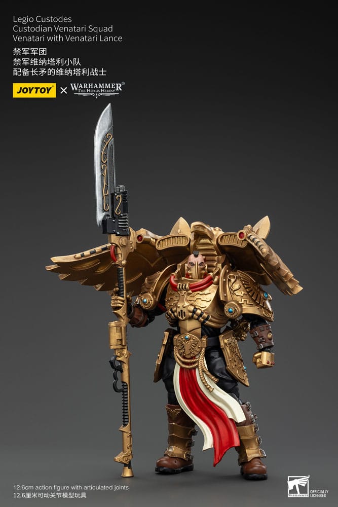 Warhammer The Horus Heresy Actionfigur 1/18 Legio Custodes Custodian Venatari Squad Venatari with Venatari Lance 13 cm - Versand: 5-7 Tage nach Bestellung