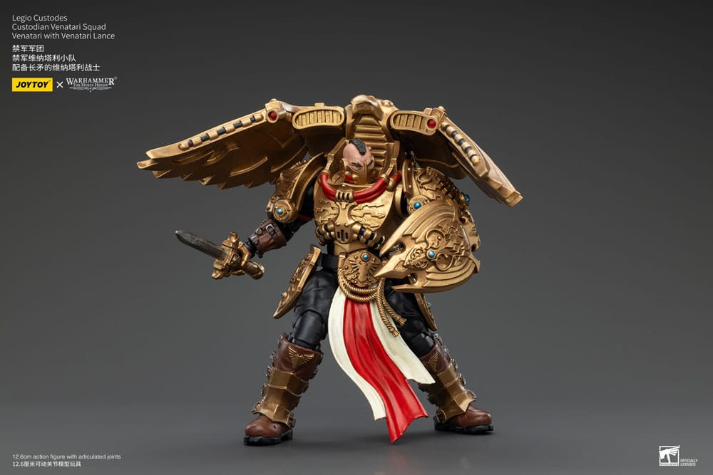 Warhammer The Horus Heresy Actionfigur 1/18 Legio Custodes Custodian Venatari Squad Venatari with Venatari Lance 13 cm - Versand: 5-7 Tage nach Bestellung