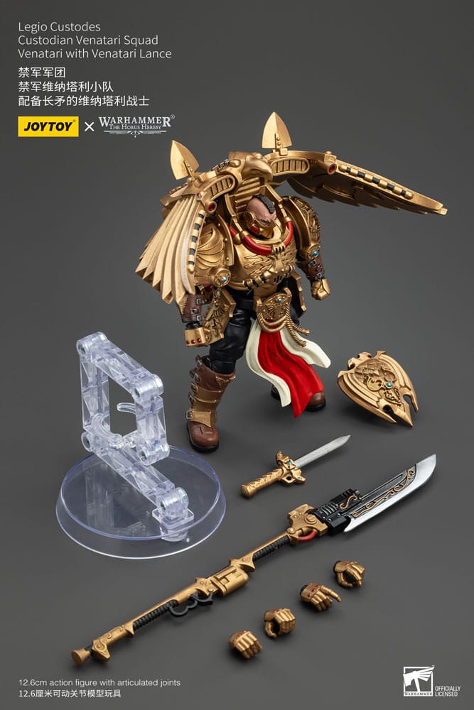 Warhammer The Horus Heresy Actionfigur 1/18 Legio Custodes Custodian Venatari Squad Venatari with Venatari Lance 13 cm - Versand: 5-7 Tage nach Bestellung