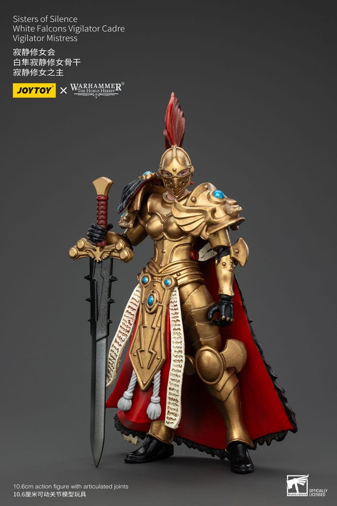 Warhammer The Horus Heresy Actionfigur Sisters of Silence White Falcons Vigilator Cadre Vigilator Mistress 19 cm - Versand: 5-7 Tage nach Bestellung