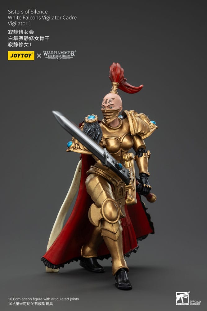 Warhammer The Horus Heresy Actionfigur Sisters of Silence White Falcons Vigilator Cadre Vigilator 1 19 cm - Preorder - ETA: 12.12.2025