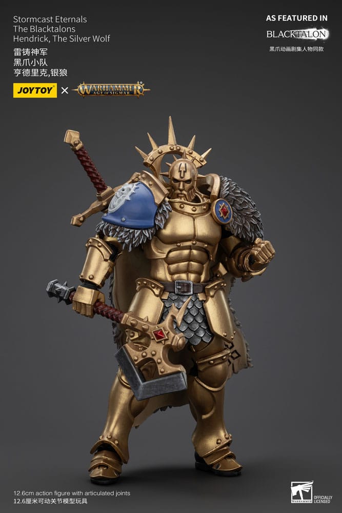 Warhammer Age of Sigmar Actionfigur Stormcast Eternals The Blacktalons Hendrick The Silver Wolf 20 cm - Versand: 5-7 Tage nach Bestellung