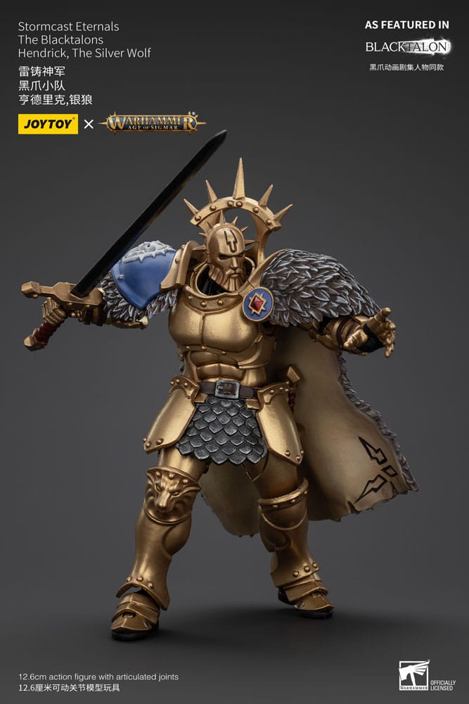 Warhammer Age of Sigmar Actionfigur Stormcast Eternals The Blacktalons Hendrick The Silver Wolf 20 cm - Versand: 5-7 Tage nach Bestellung