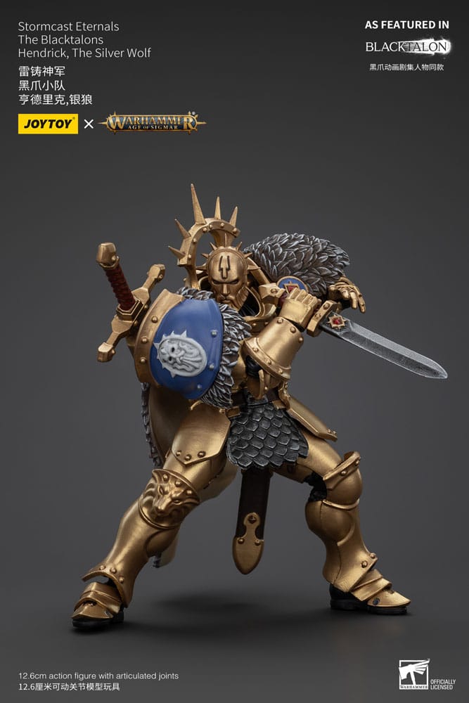 Warhammer Age of Sigmar Actionfigur Stormcast Eternals The Blacktalons Hendrick The Silver Wolf 20 cm - Versand: 5-7 Tage nach Bestellung