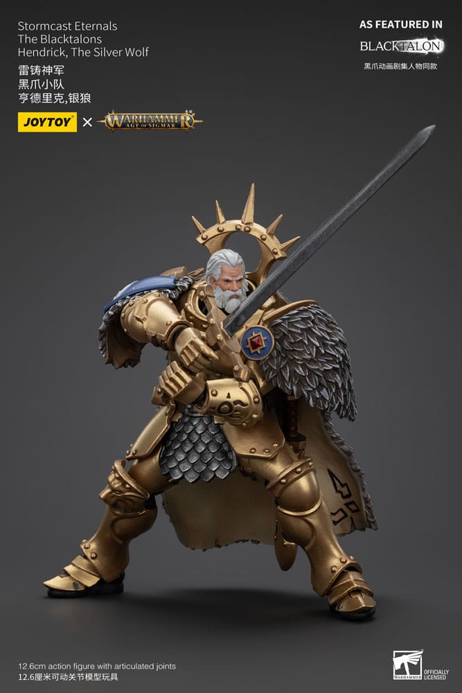 Warhammer Age of Sigmar Actionfigur Stormcast Eternals The Blacktalons Hendrick The Silver Wolf 20 cm - Versand: 5-7 Tage nach Bestellung