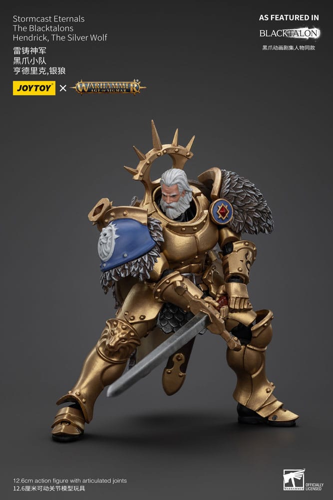 Warhammer Age of Sigmar Actionfigur Stormcast Eternals The Blacktalons Hendrick The Silver Wolf 20 cm - Versand: 5-7 Tage nach Bestellung