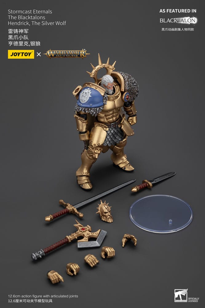 Warhammer Age of Sigmar Actionfigur Stormcast Eternals The Blacktalons Hendrick The Silver Wolf 20 cm - Versand: 5-7 Tage nach Bestellung