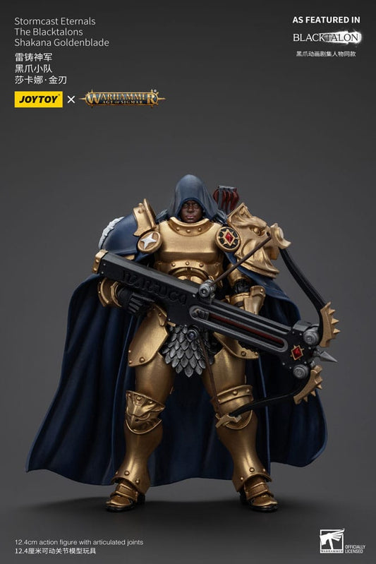 Warhammer Age of Sigmar Actionfigur Stormcast Eternals The Blacktalons Shakana Goldenblade 20 cm - Versand: 5-7 Tage nach Bestellung