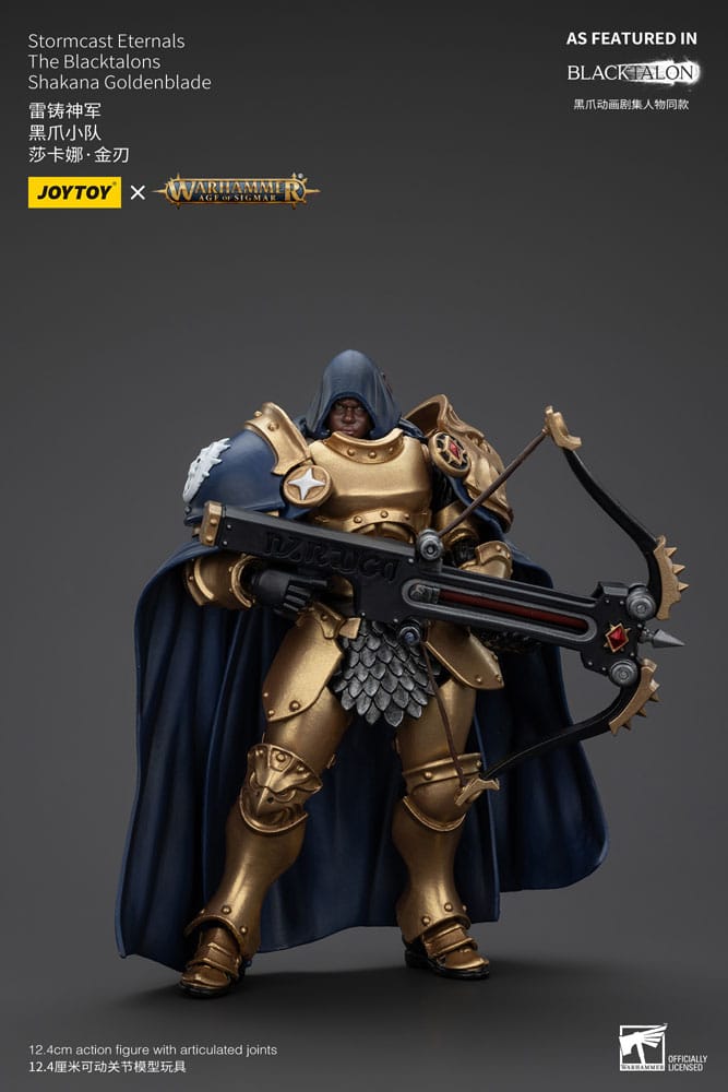 Warhammer Age of Sigmar Actionfigur Stormcast Eternals The Blacktalons Shakana Goldenblade 20 cm - Versand: 5-7 Tage nach Bestellung
