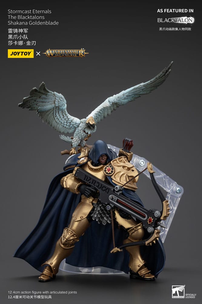 Warhammer Age of Sigmar Actionfigur Stormcast Eternals The Blacktalons Shakana Goldenblade 20 cm - Versand: 5-7 Tage nach Bestellung