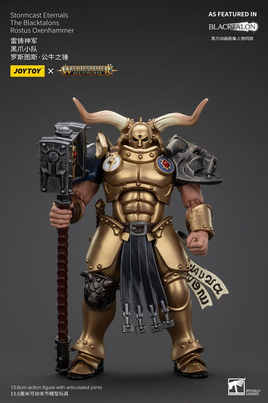 Warhammer Age of Sigmar Actionfigur Stormcast Eternals The Blacktalons Rostus Oxen hammer 20 cm - Versand: 5-7 Tage nach Bestellung