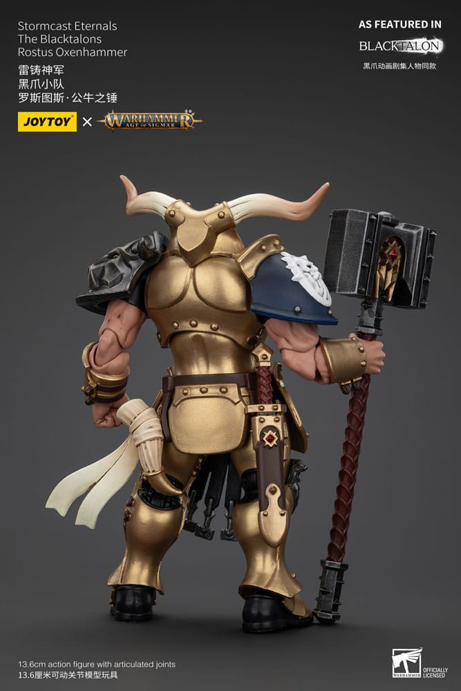 Warhammer Age of Sigmar Actionfigur Stormcast Eternals The Blacktalons Rostus Oxen hammer 20 cm - Versand: 5-7 Tage nach Bestellung