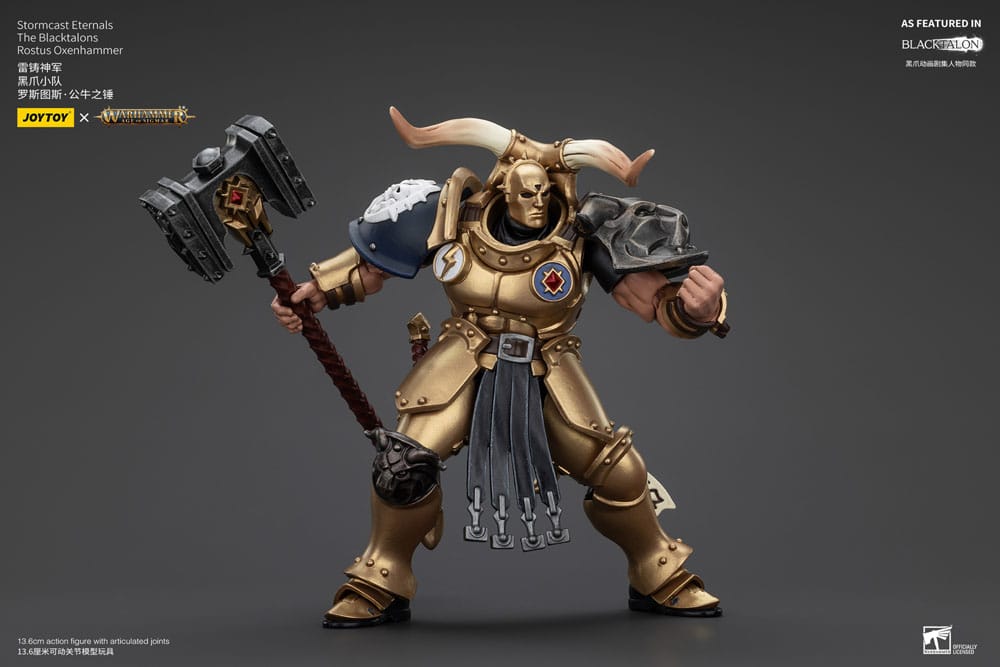 Warhammer Age of Sigmar Actionfigur Stormcast Eternals The Blacktalons Rostus Oxen hammer 20 cm - Versand: 5-7 Tage nach Bestellung