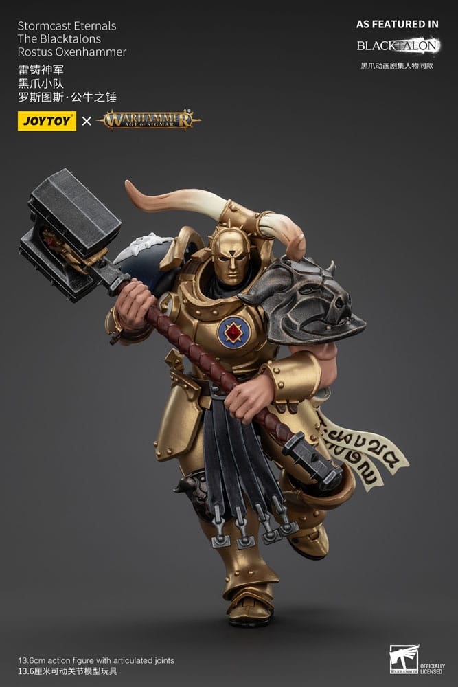 Warhammer Age of Sigmar Actionfigur Stormcast Eternals The Blacktalons Rostus Oxen hammer 20 cm - Versand: 5-7 Tage nach Bestellung